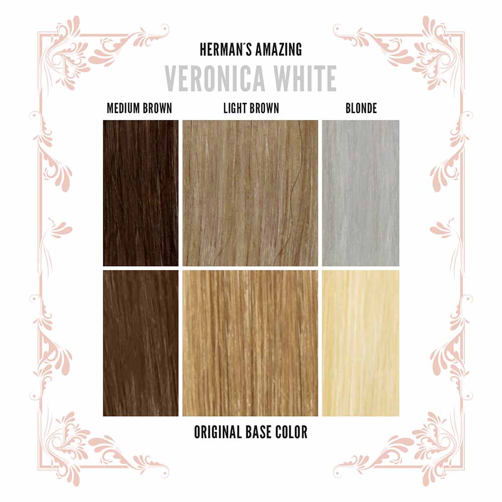Hermans Amazing Haircolor - Silver Veronica White Semi permanente haarverf - Zilverkleurig
